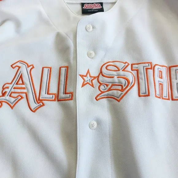 Vintage 2005 Stitches All Start Game Detroit Tigers Baseball Jersey Size XL - Picture 9 of 10